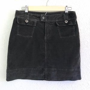 PATAGONIA Short Gray Stretch Corduroy Skirt